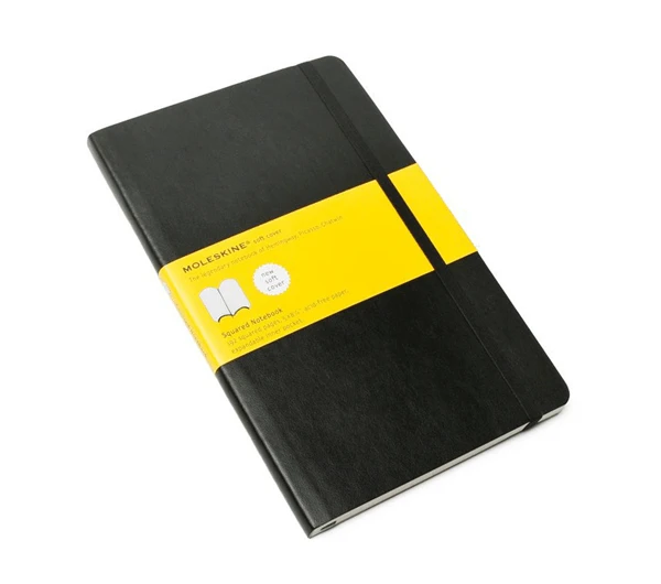 LIBRETA CLASICA TAPA BLANDA NEGRA L 13X21CM CUADRICULADA MOLESKINE QP617 1 LIBRETA CLASICA TAPA BLANDA NEGRA L 13X21CM CUADRICULADA MOLESKINE QP617