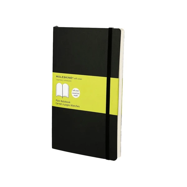 LIBRETA CLASICA TAPA BLANDA NEGRA L 13X21CM LISA MOLESKINE QP618 1 LIBRETA CLASICA TAPA BLANDA NEGRA L 13X21CM LISA MOLESKINE QP618