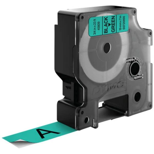 CINTA ROTULADORA D1 19MMX7M NEGRO VERDE DYMO S0720890 2 CINTA ROTULADORA D1 19MMX7M NEGRO VERDE DYMO S0720890 - Imagen 2