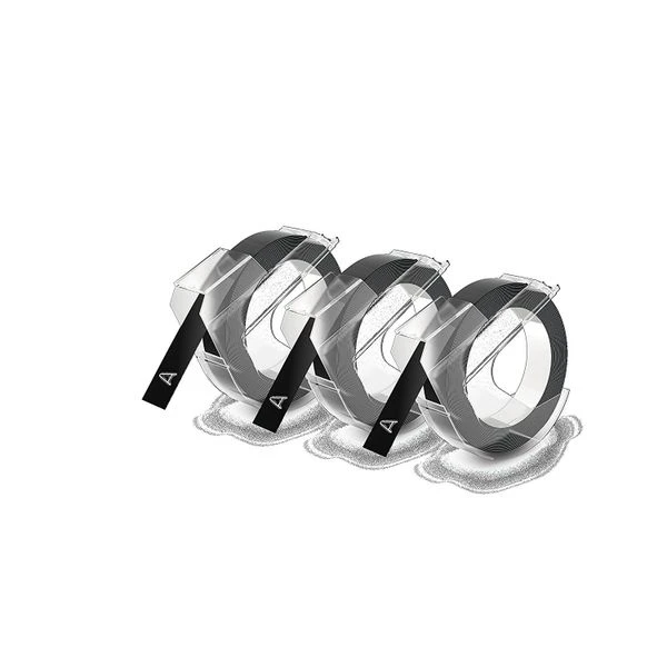 PACK 3 CINTAS ETIQUETAS NEGRO 9MMX3M. DYMO S0847730 2 PACK 3 CINTAS ETIQUETAS NEGRO 9MMX3M. DYMO S0847730 - Imagen 2