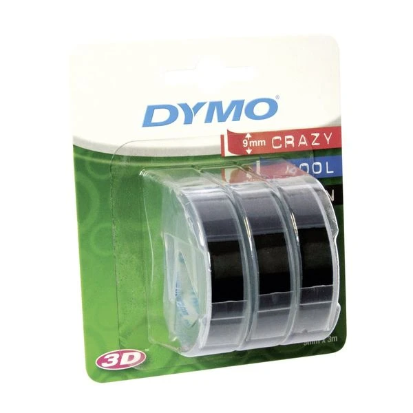 PACK 3 CINTAS ETIQUETAS NEGRO 9MMX3M. DYMO S0847730 3 PACK 3 CINTAS ETIQUETAS NEGRO 9MMX3M. DYMO S0847730 - Imagen 3