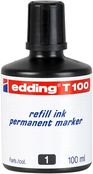 FRASCO TINTA PARA RELLENAR 100ML NEGRO EDDING T100-01 1 FRASCO TINTA PARA RELLENAR 100ML NEGRO EDDING T100-01