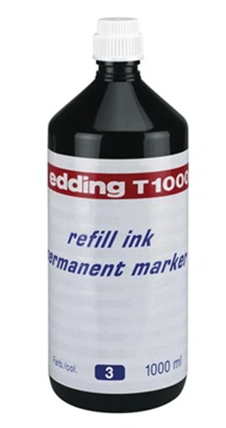 FRASCO TINTA PARA RELLENAR 1000ML AZUL EDDING T1000-03 1 FRASCO TINTA PARA RELLENAR 1000ML AZUL EDDING T1000-03