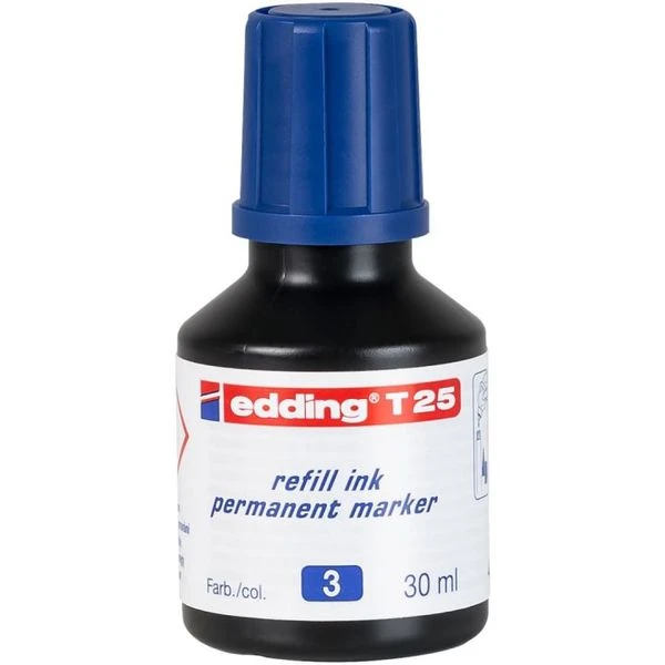 FRASCO TINTA PARA RELLENAR 25ML AZUL EDDING T25-003 2 FRASCO TINTA PARA RELLENAR 25ML AZUL EDDING T25-003 - Imagen 2