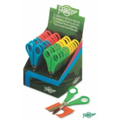 EXPOSITOR DE 20 TIJERAS 13 CM. ESCOLARES 4 COLORES FAIBO TE13E