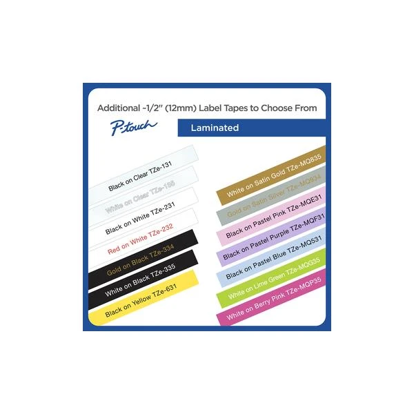 TZE-131 LAMINATED TAPE 12MM 8M 5 TZE-131 LAMINATED TAPE 12MM 8M - Imagen 5