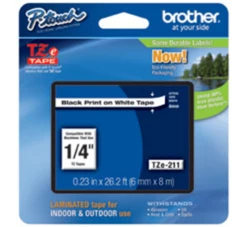 TZE-211 LAMINATED TAPE 6MM 8M