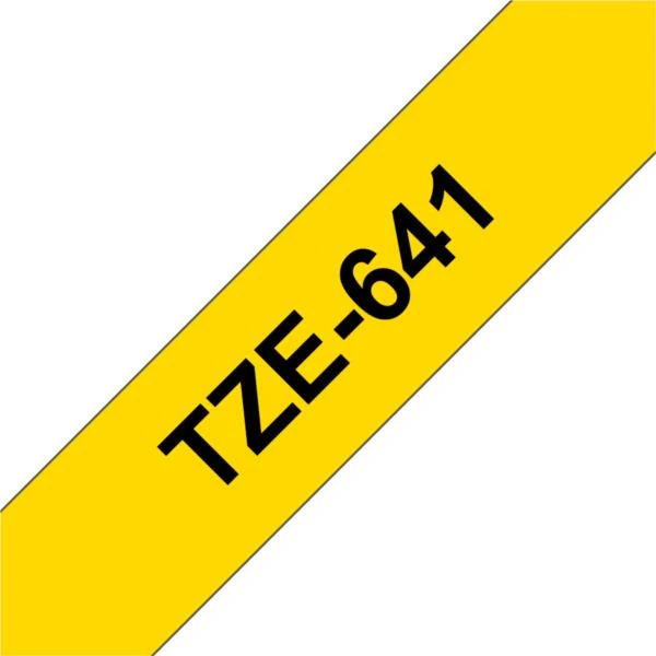 TZE-641 LAMINATED TAPE 18MM 8M BLACK ON YELL OW 4 TZE-641 LAMINATED TAPE 18MM 8M BLACK ON YELL OW - Imagen 4
