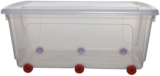 CAJA DE ALMACENAJE CON 6 RUEDAS Y TAPA CAPACIDAD 70 LITROS 440X810X340 MM CRISTAL TRANSPARENTE ARCHIVO 2000 WFS051530 CSTP 2 CAJA DE ALMACENAJE CON 6 RUEDAS Y TAPA CAPACIDAD 70 LITROS 440X810X340 MM CRISTAL TRANSPARENTE ARCHIVO 2000 WFS051530 CSTP - Imagen 2