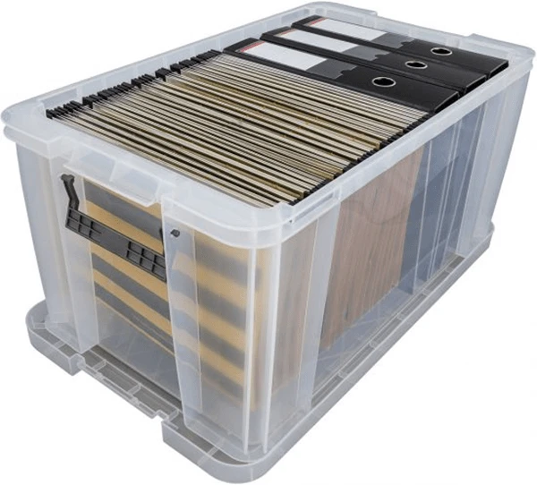 CAJA DE ALMACENAJE APILABLE CON TAPA CAPACIDAD 54 LITROS 380X650X310 MM CRISTAL TRANSPARENTE ARCHIVO 2000 WFS20W540 CS TP 1 CAJA DE ALMACENAJE APILABLE CON TAPA CAPACIDAD 54 LITROS 380X650X310 MM CRISTAL TRANSPARENTE ARCHIVO 2000 WFS20W540 CS TP